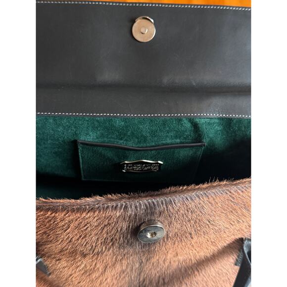 Kieselstein-Cord Exotic Leather Relic Mosaic Ponyhair Tote - Picture 6 of 10